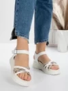 Sandale Dama cu Platforma 3H19 WHITE | MEI