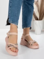 Sandale Dama cu Platforma 3H19 PINK | MEI