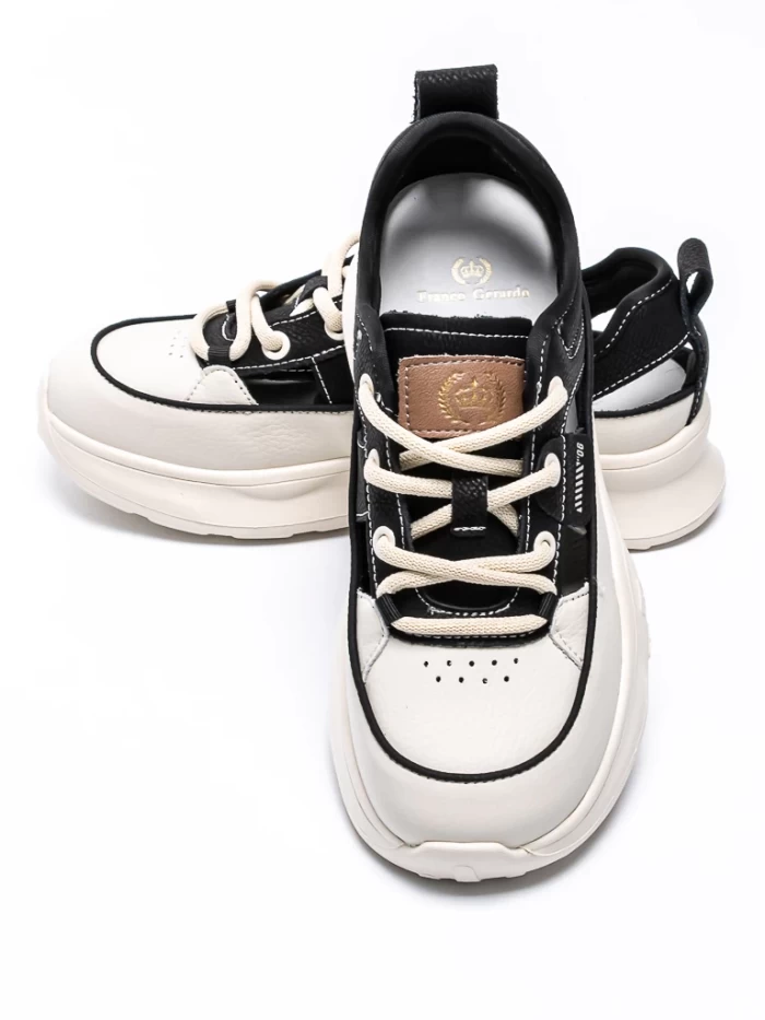 Pantofi Sport Dama din piele naturala 70136 Negru | Fr » MeiMall.Ro