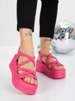 Sandale Dama cu Platforma 5H26 FUCHSIA | MEI