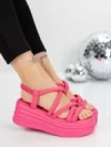 Sandale Dama cu Platforma 5H26 FUCHSIA | MEI