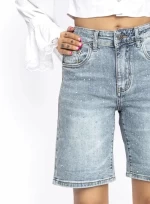 Blugi Scurti Dama RF125 ALBASTRU | MINA