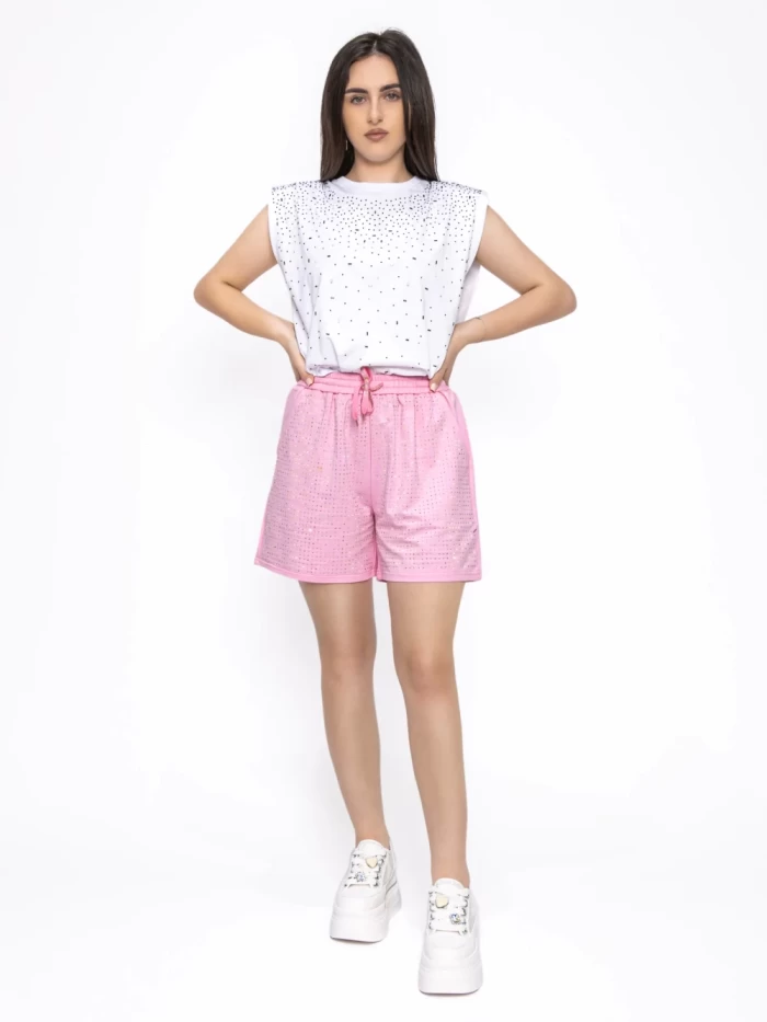 Pantaloni Scurti Dama WH-9398 ROZ | KIKIRIKI