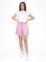 Pantaloni Scurti Dama WH-9398 ROZ | KIKIRIKI