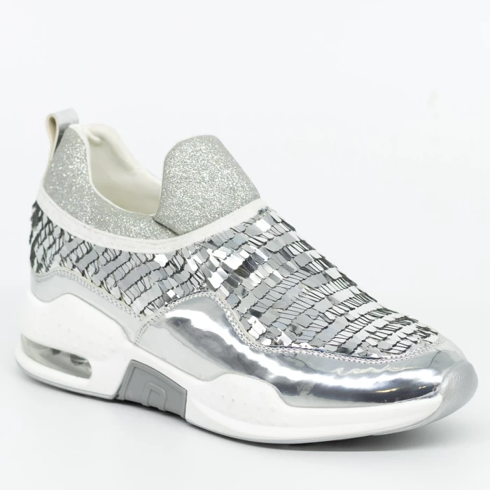 Pantofi Sport Dama SZ150 Silver Mei
