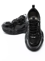 Pantofi Sport Dama din piele naturala 919-1 Negru | Ad... » MeiMall.Ro