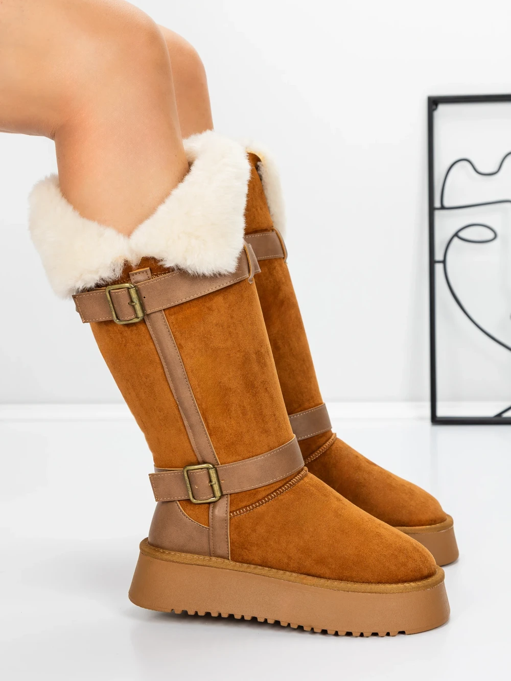 Cizme UG Dama 5WL79 Galben | Mei