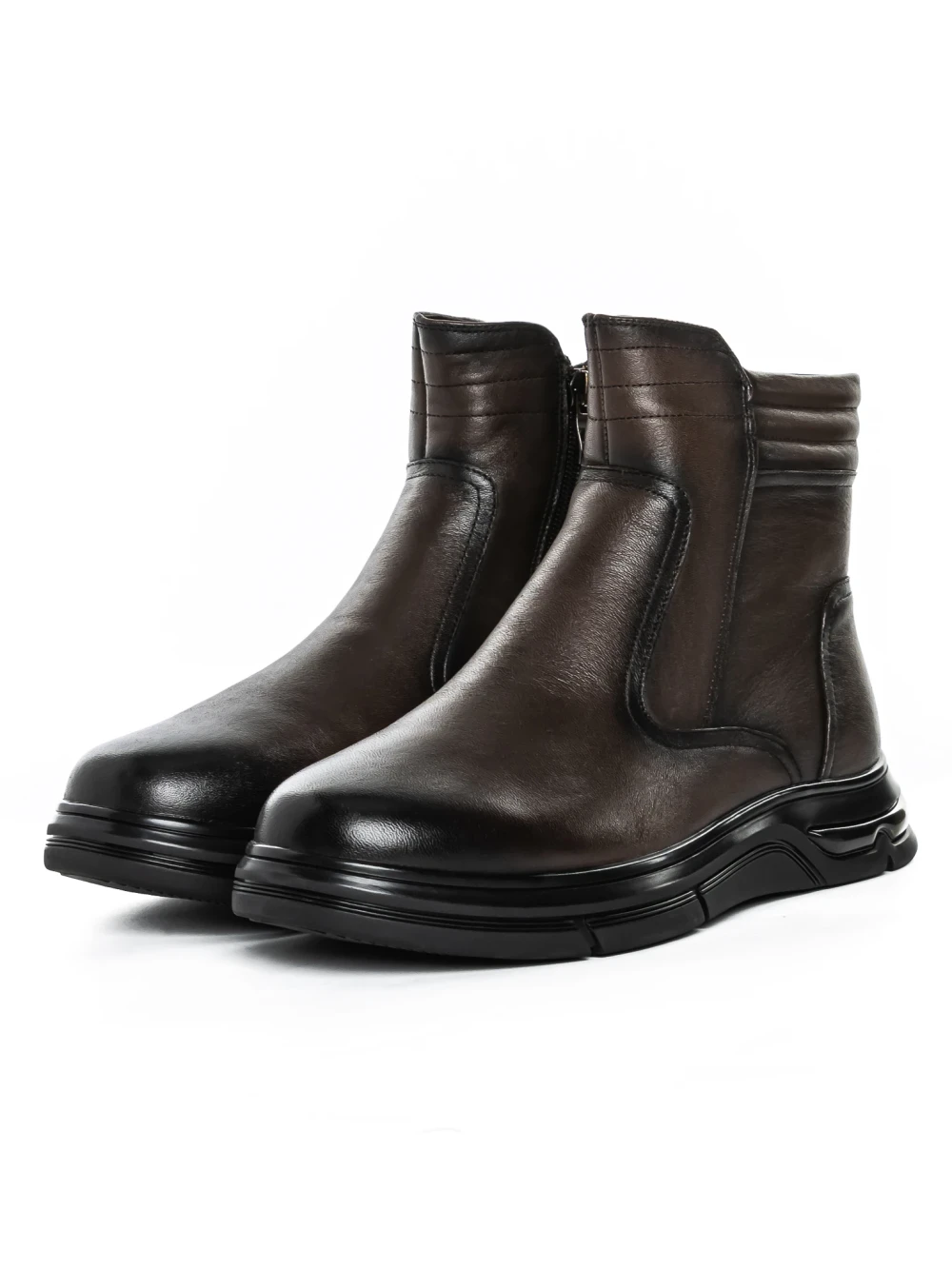 Ghete Barbati din piele naturala Z184550-1 Cafea | Advancer