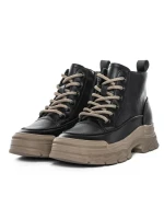 Ghete Dama din piele naturala 6575-8 BLACK | ADVANCER