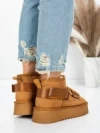 Ghete Dama din piele naturala 3AL76 YELLOW | MEI