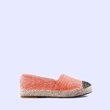 Espadrile dama Cristiana portocalii