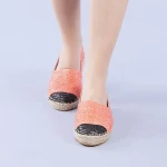 Espadrile dama Cristiana portocalii