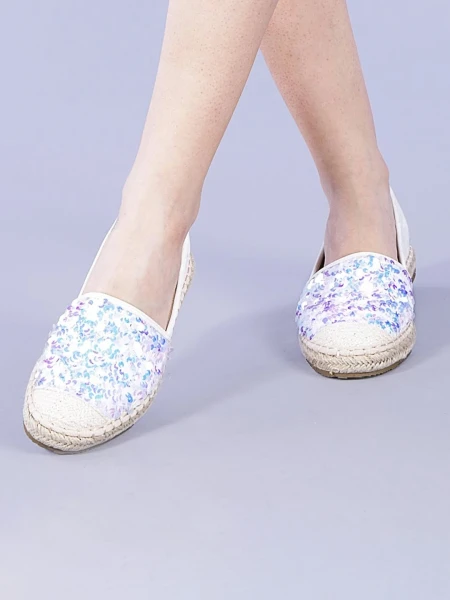 Espadrile dama Chapa albe