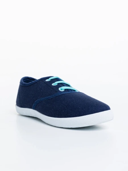 Tenisi copii albastri din material textil Milis
