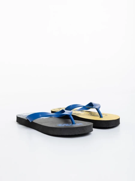 Papuci copii albastri cu galben din material sintetic Star Wars