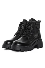 Ghete Dama cu Platforma 8099 Negru » MeiMall.Ro