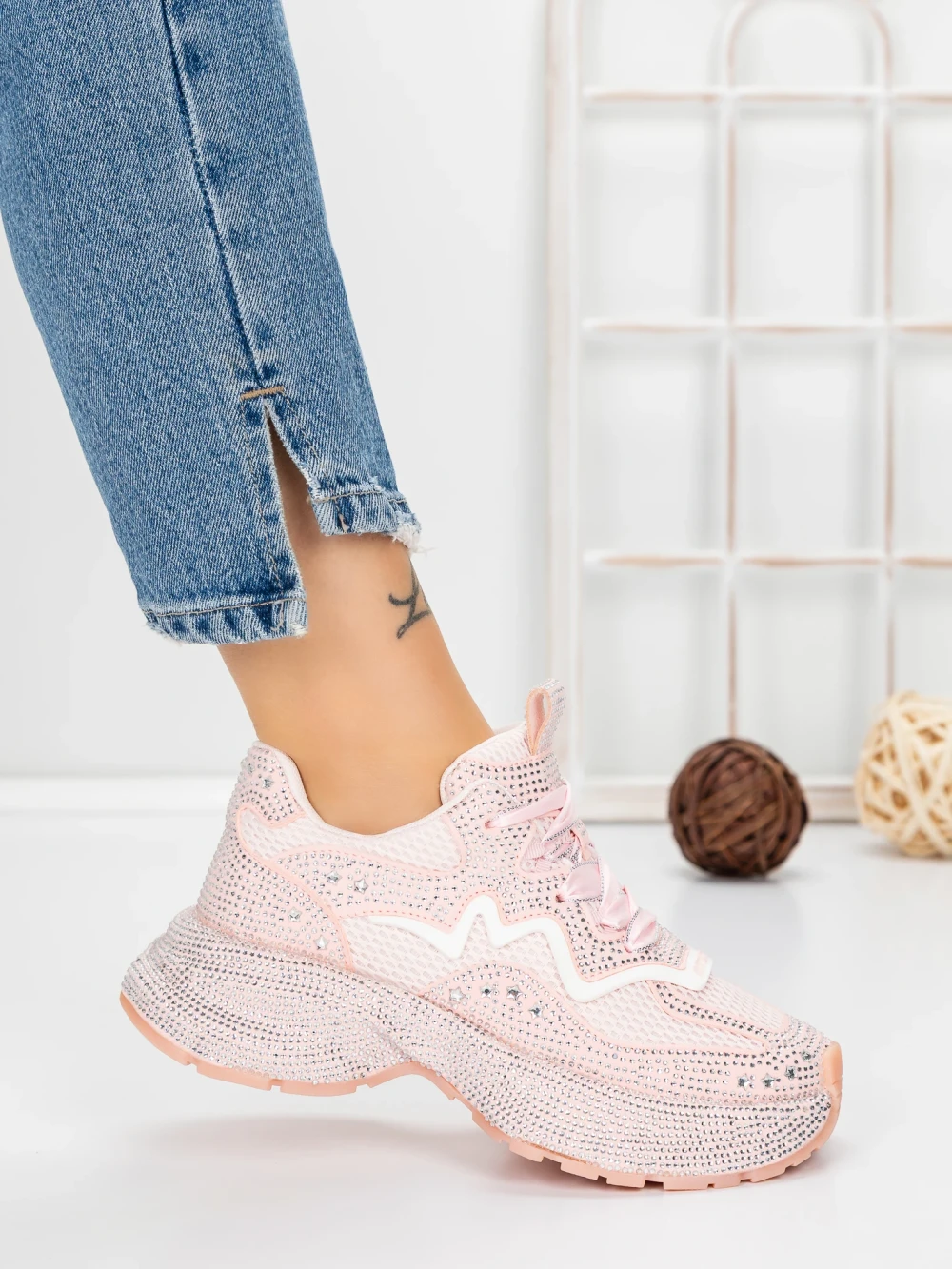 Sneakers Dama 5WL95 Roz | Mei