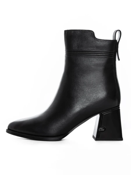 Botine Dama cu toc gros K107-55-B81A Negru » MeiMall.Ro