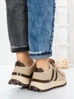 Sneakers Dama 5WL115 BEIGE-KHAKI | MEI