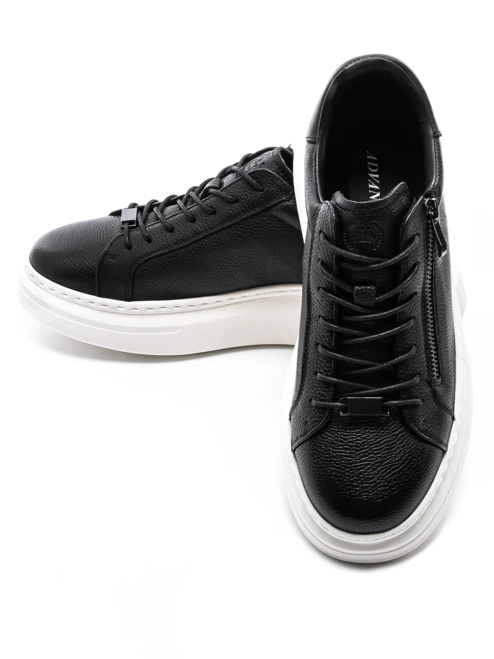 Pantofi Sport Barbati din piele naturala 5305 Negru-Alb | Advancer