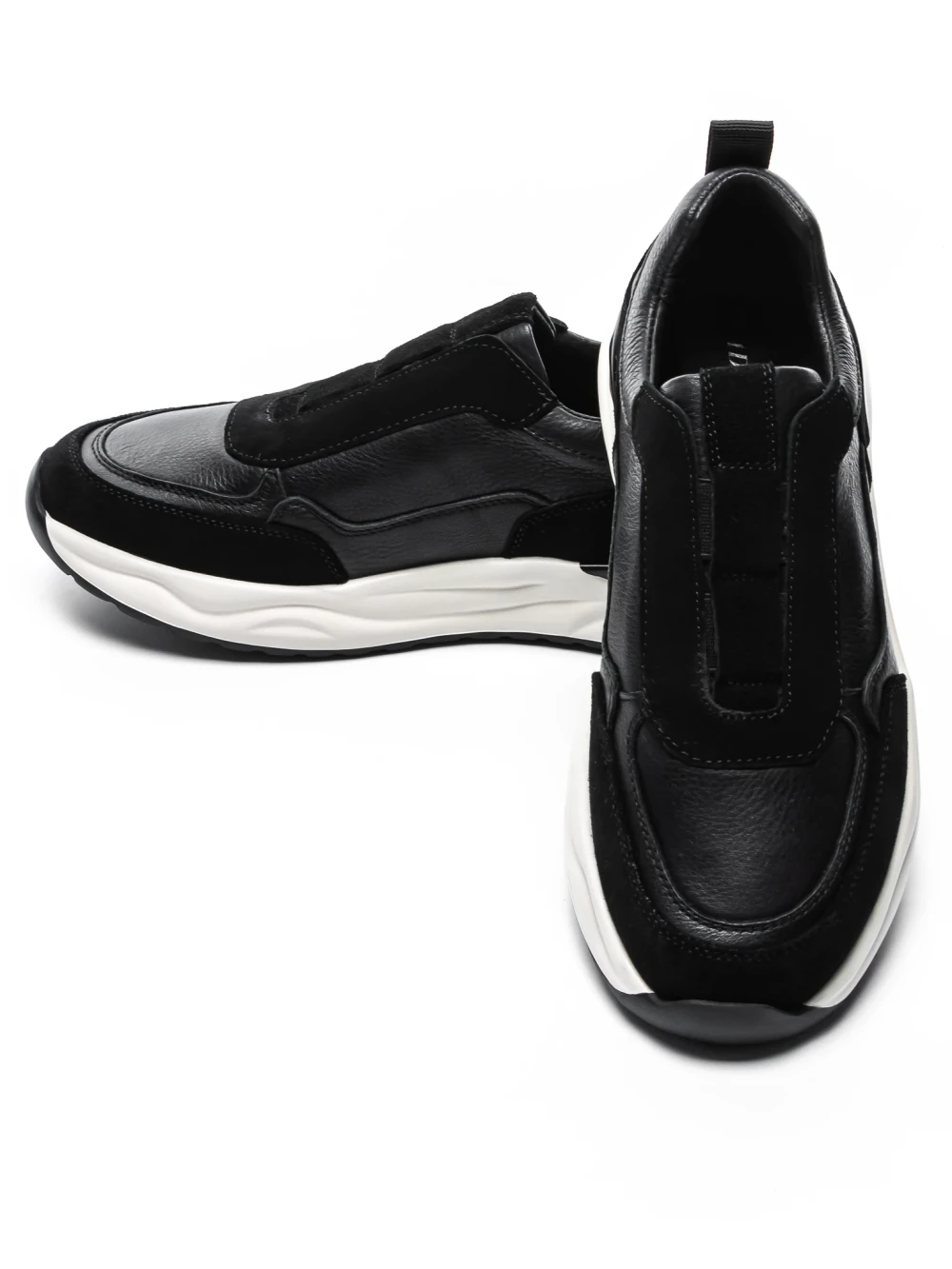 Pantofi Sport Barbati din piele naturala 12-182 Negru | Advancer