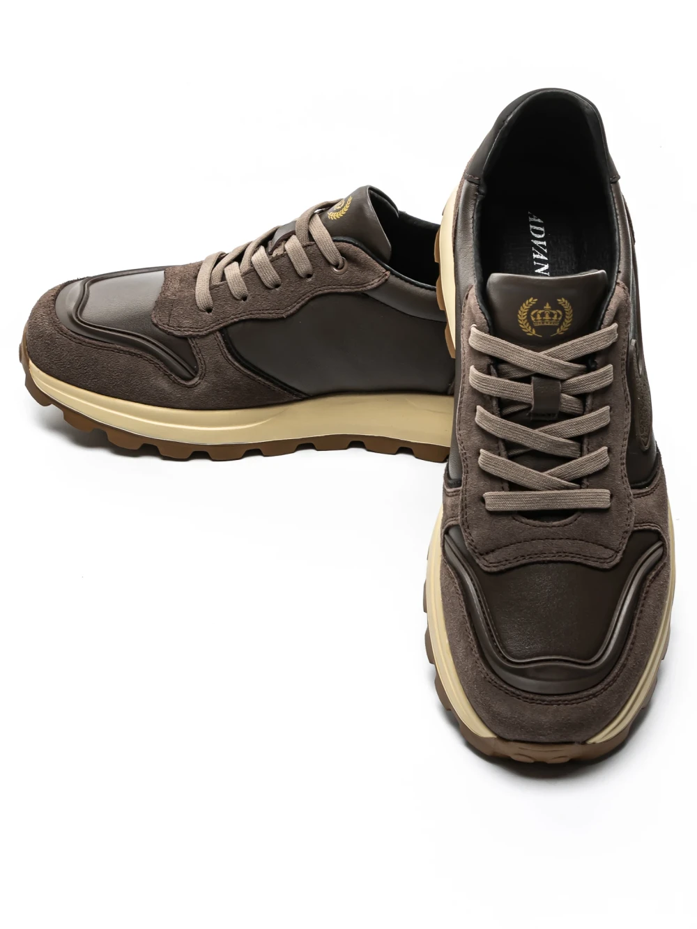 Pantofi Sport Barbati din piele naturala 12-179 Cafea | Advancer