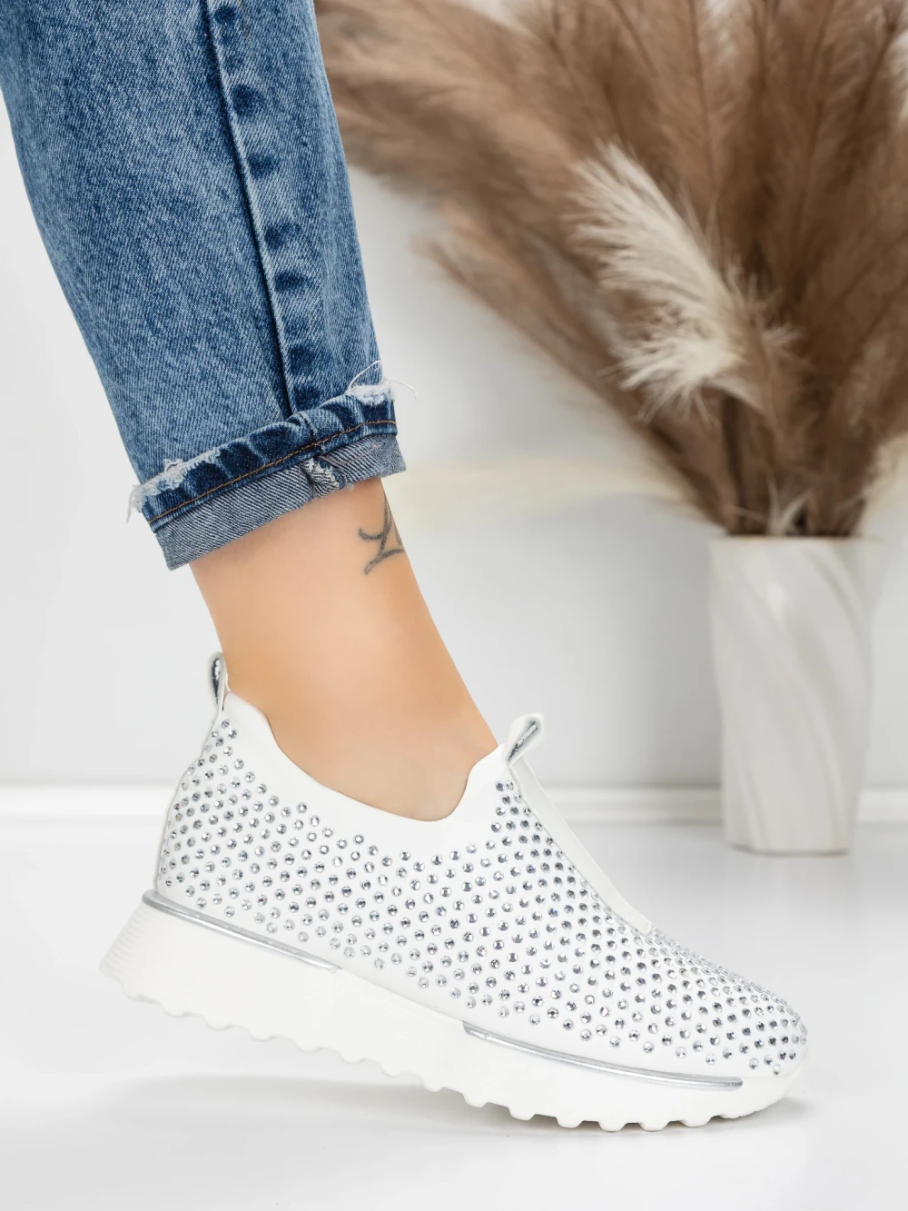 Sneakers Dama 5H67 Alb | Mei