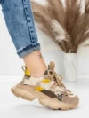 Pantofi Sport Dama din piele naturala Y5759-1 APRICOT | ADVANCER
