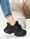 Pantofi Sport Dama din piele naturala 918-1 BLACK | FRANCO GERARDO