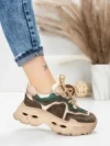 Pantofi Sport Dama din piele naturala HY2926-1 GREEN | FRANCO GERARDO