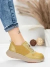 Pantofi Sport Dama din piele naturala 16-2 GREEN | FRANCO GERARDO