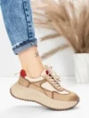 Pantofi Sport Dama din piele naturala 572103 RED | FRANCO GERARDO