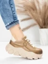 Pantofi Sport Dama din piele naturala 9802 APRICOT | FRANCO GERARDO