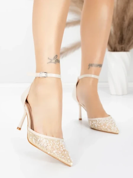 Pantofi Stiletto 5GZ87 BEIGE | MEI