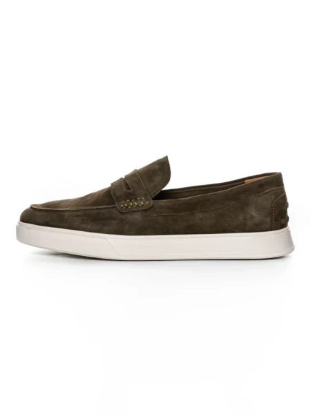 Mocasini Barbati din piele naturala 25859 GREEN | FRANCO GERARDO