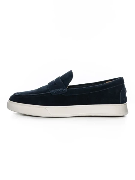 Mocasini Barbati din piele naturala 25859 BLUE | FRANCO GERARDO
