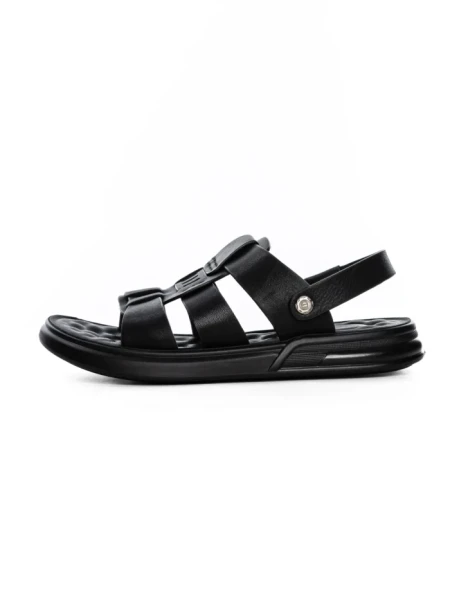 Sandale Barbati din piele naturala 95017 BLACK | MELS