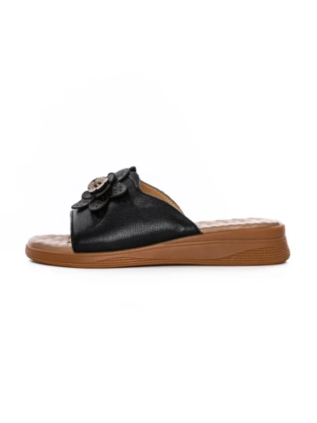 Papuci Dama din piele naturala 26638 BLACK | FORMAZIONE