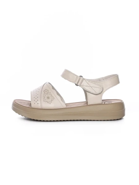 Sandale Dama din piele naturala 246612 CREAM | FORMAZIONE