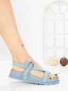 Sandale Dama cu Talpa Joasa LH795 BLUE | CINK ME