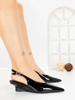 Pantofi cu Toc mic L09-2 BLACK | CINK ME