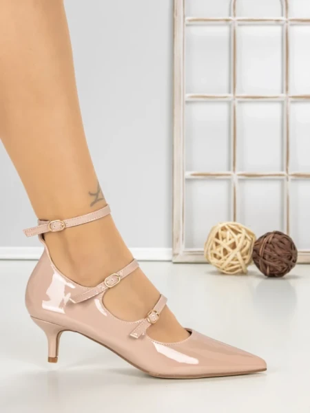 Pantofi Stiletto U788-76F BEIGE | CINK ME