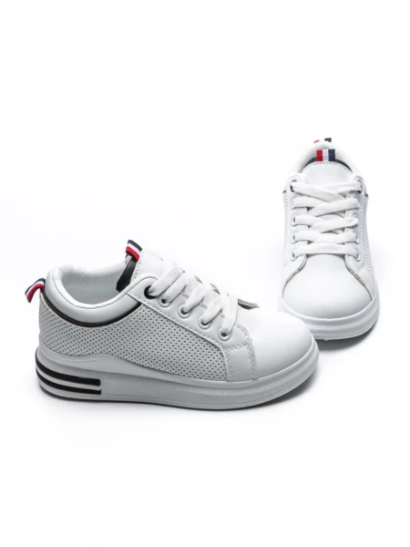 Pantofi Sport Fete C900 WHITE-BLACK | GALLEVANI