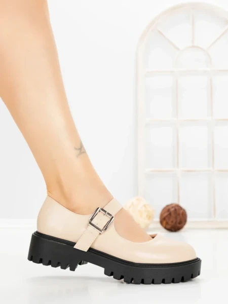 Pantofi Casual Dama 77-573 BEIGE | CM
