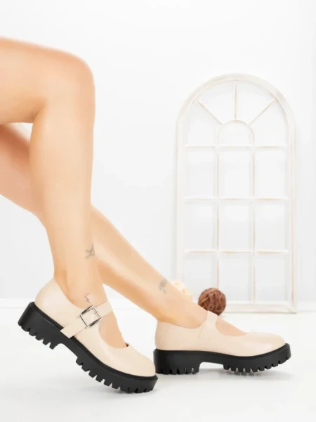 Pantofi Casual Dama 77-573 BEIGE | CM