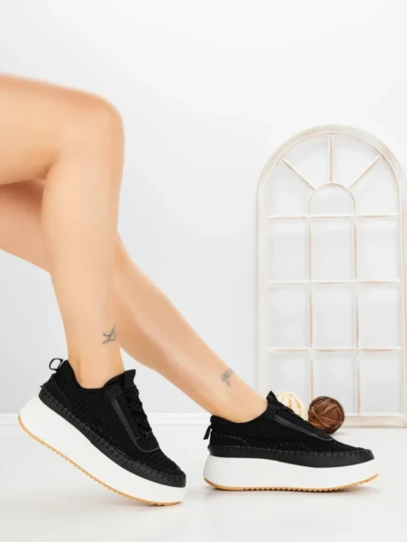 Sneakers Dama 24009 BLACK | GOWIN