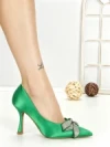 Pantofi Stiletto QQ-92 GREEN | STEPHAN