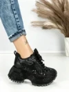 Pantofi Sport Dama cu Platforma 6580-5 BLACK | MEI