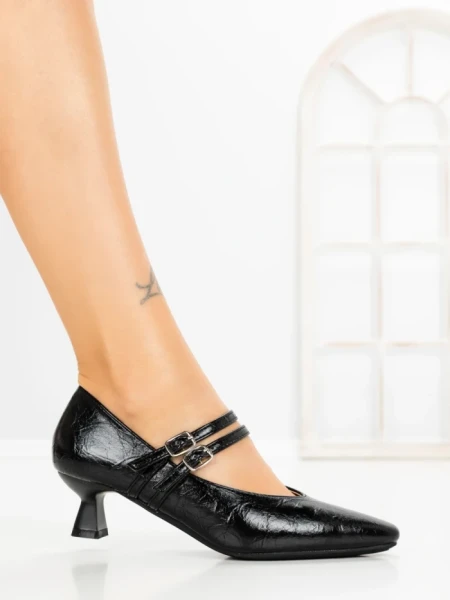 Pantofi cu Toc mic JM270E NEGRO | ANNALISE
