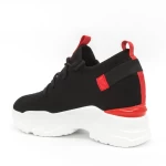 Pantofi Sport cu Platforma Dama CJL6 Black-Red Mei